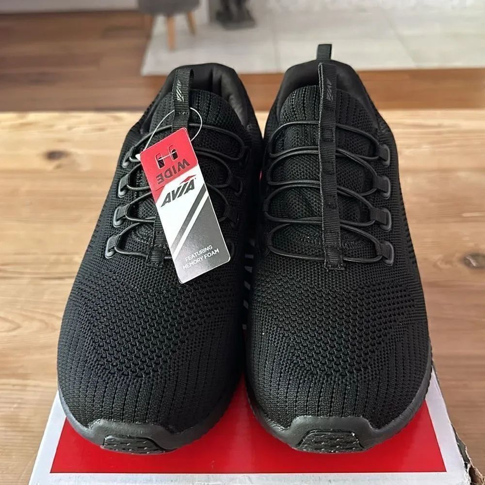 Avia Air Slip On Shoes for Women Wide fit Black NEW in box